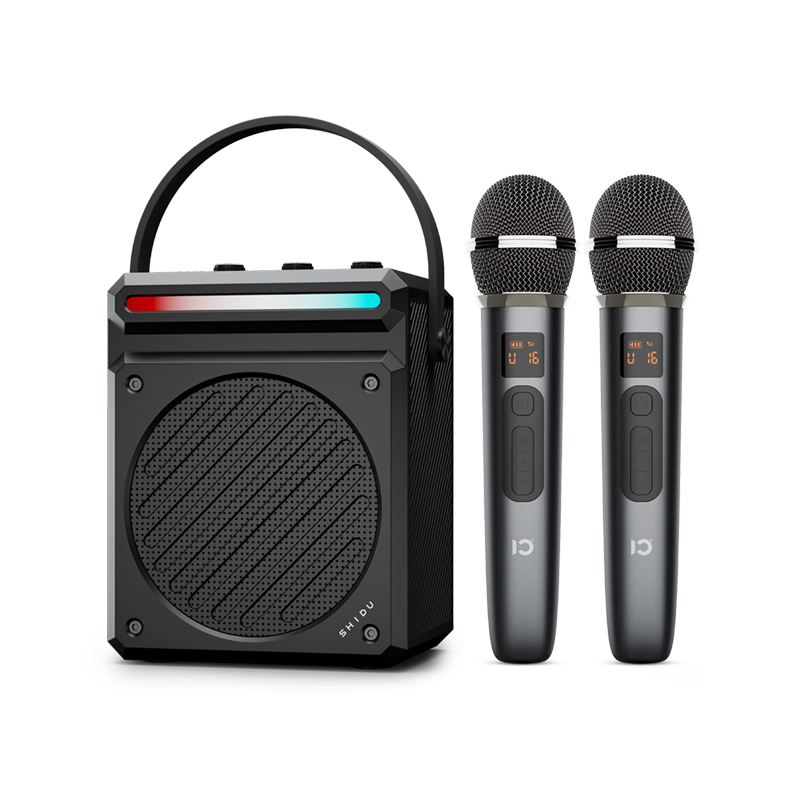 SHIDU H12 Dual Mic Portable Karaoke Speaker
